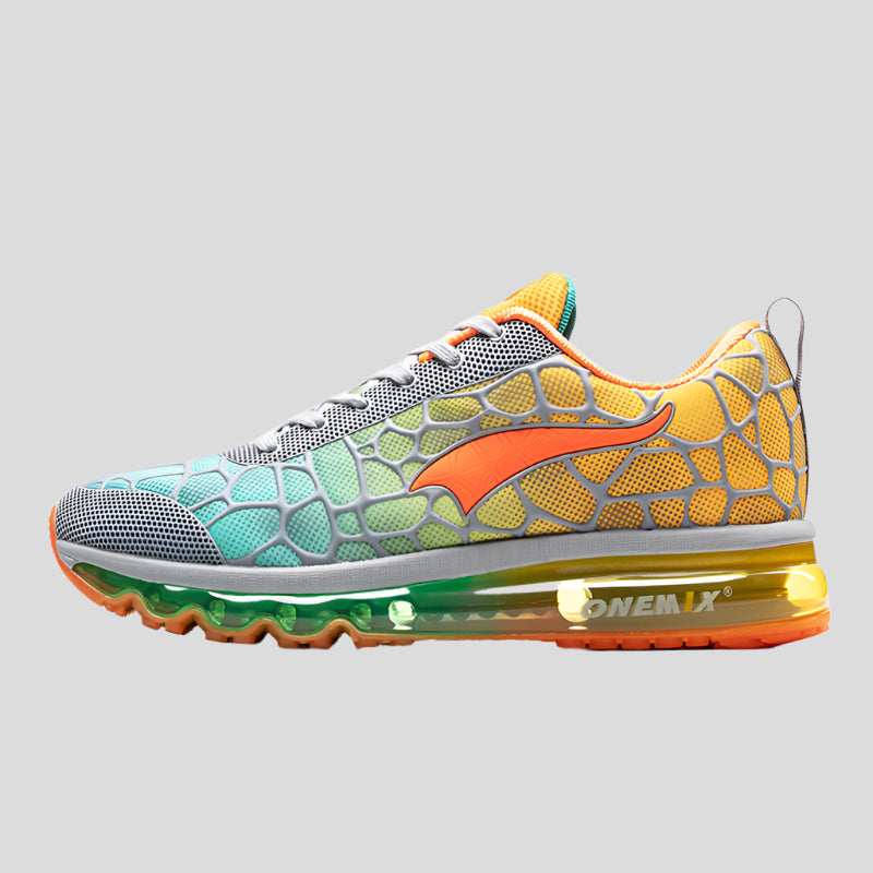 Celonox Multicolor Mesh & Grid-Vein Bubble-Sole Runners